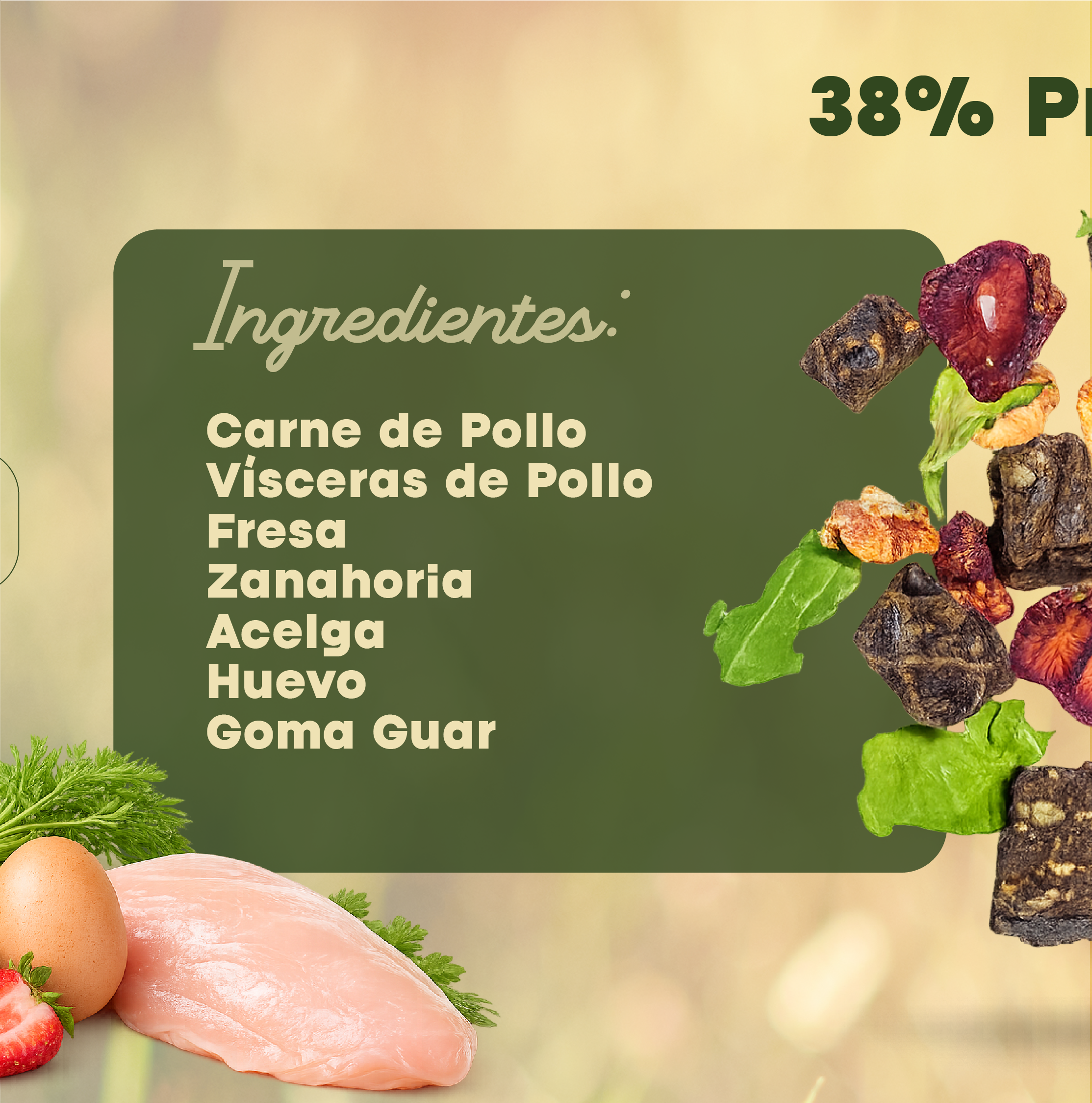 Vitalpet® Premium Food Alimento Deshidratado Base Pollo Adulto Para Todas Las Razas