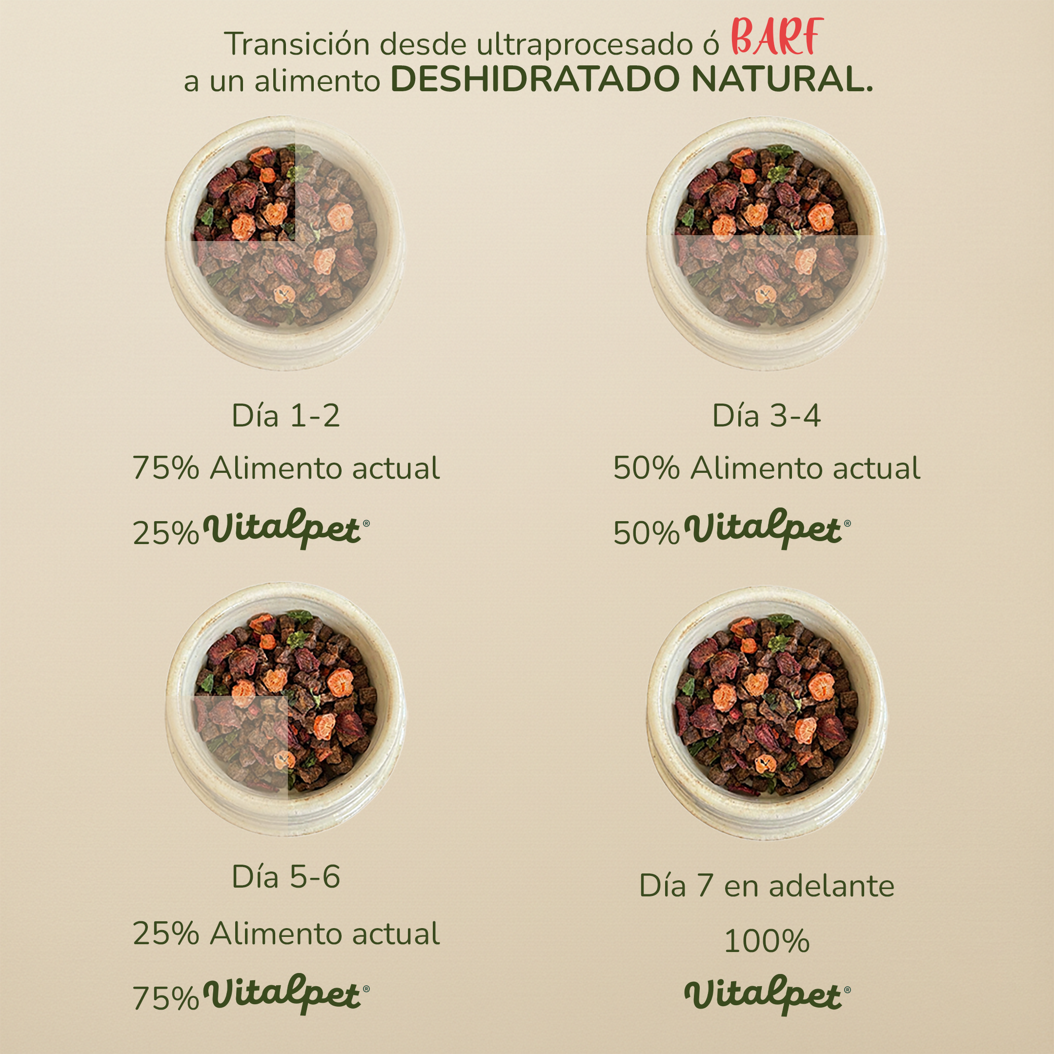 Vitalpet® Premium Food Alimento Deshidratado Base Res Adulto Para Todas Las Razas